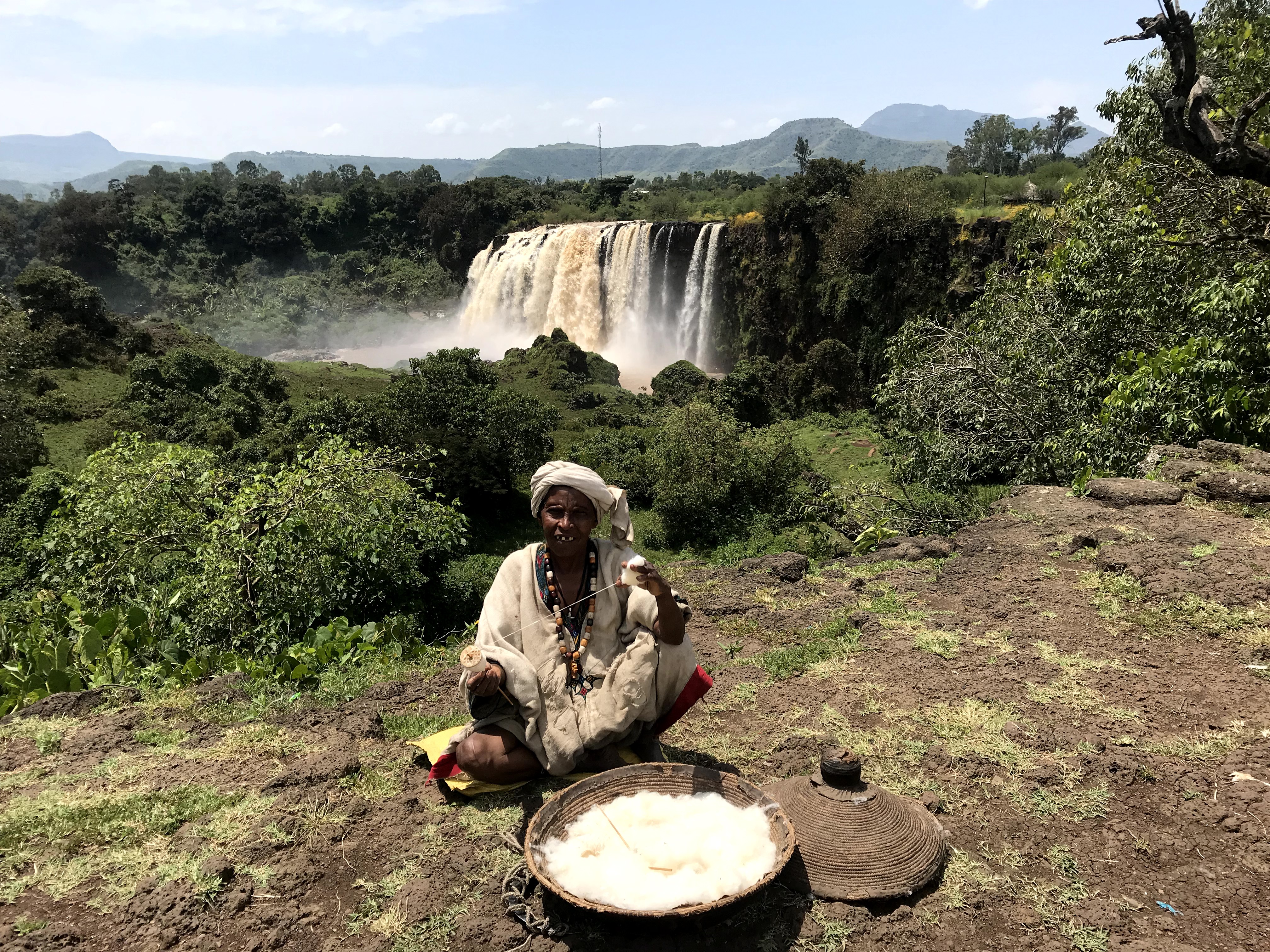Ethiopian Community Trekking at the Blue Nile Falls