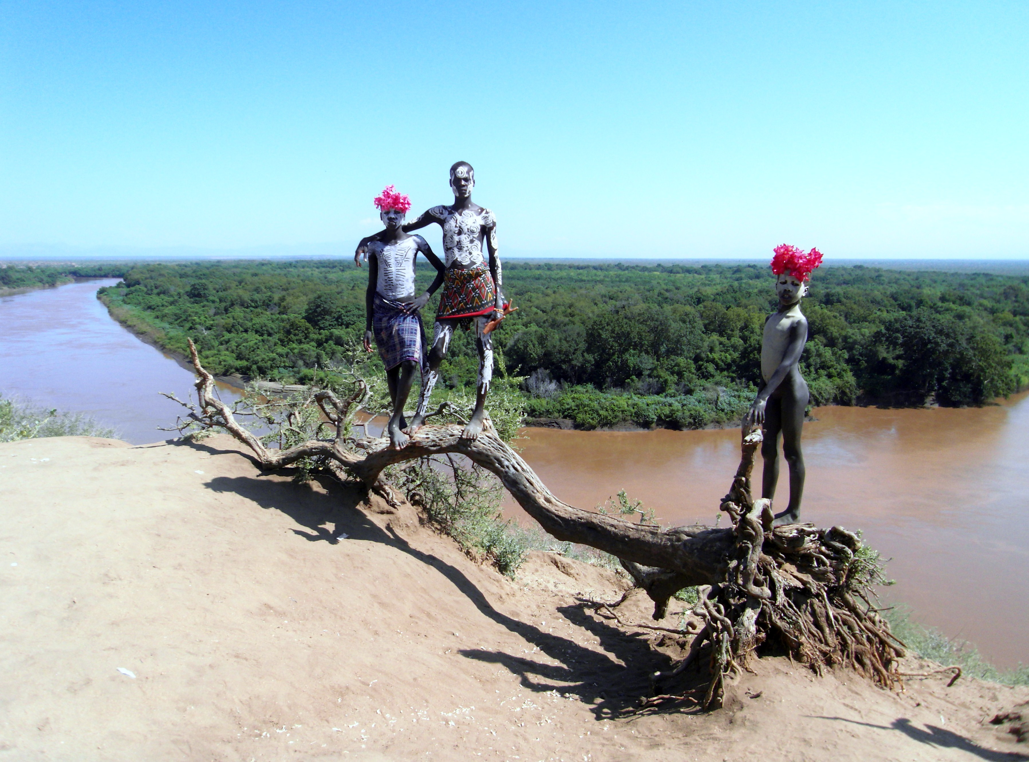 Body paintings in Ethiopia's south