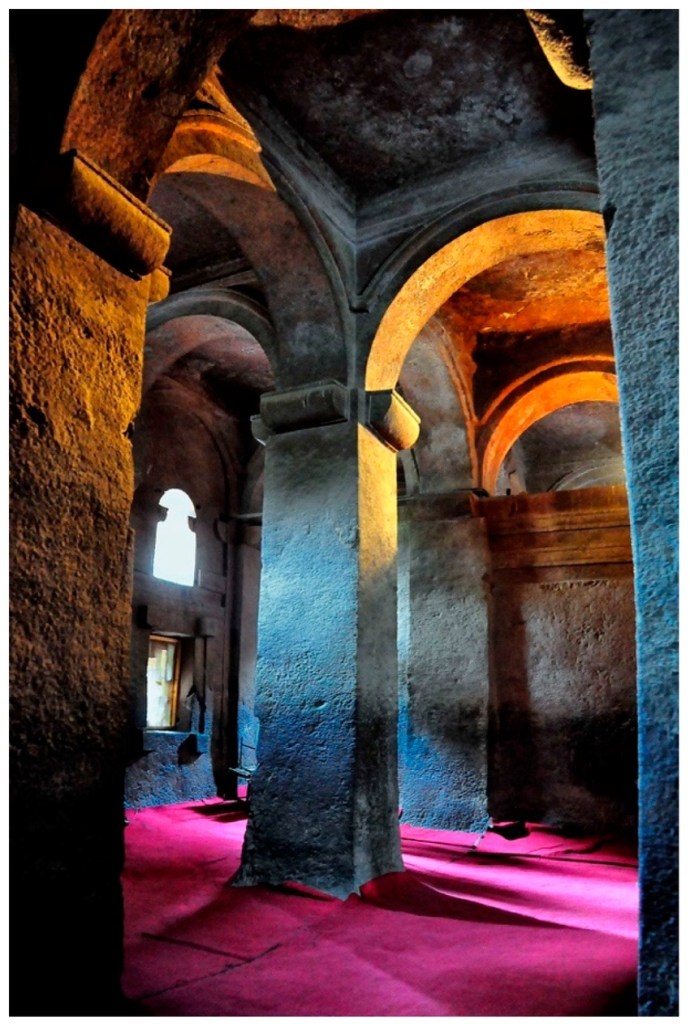 Interiors of Lalibela churches